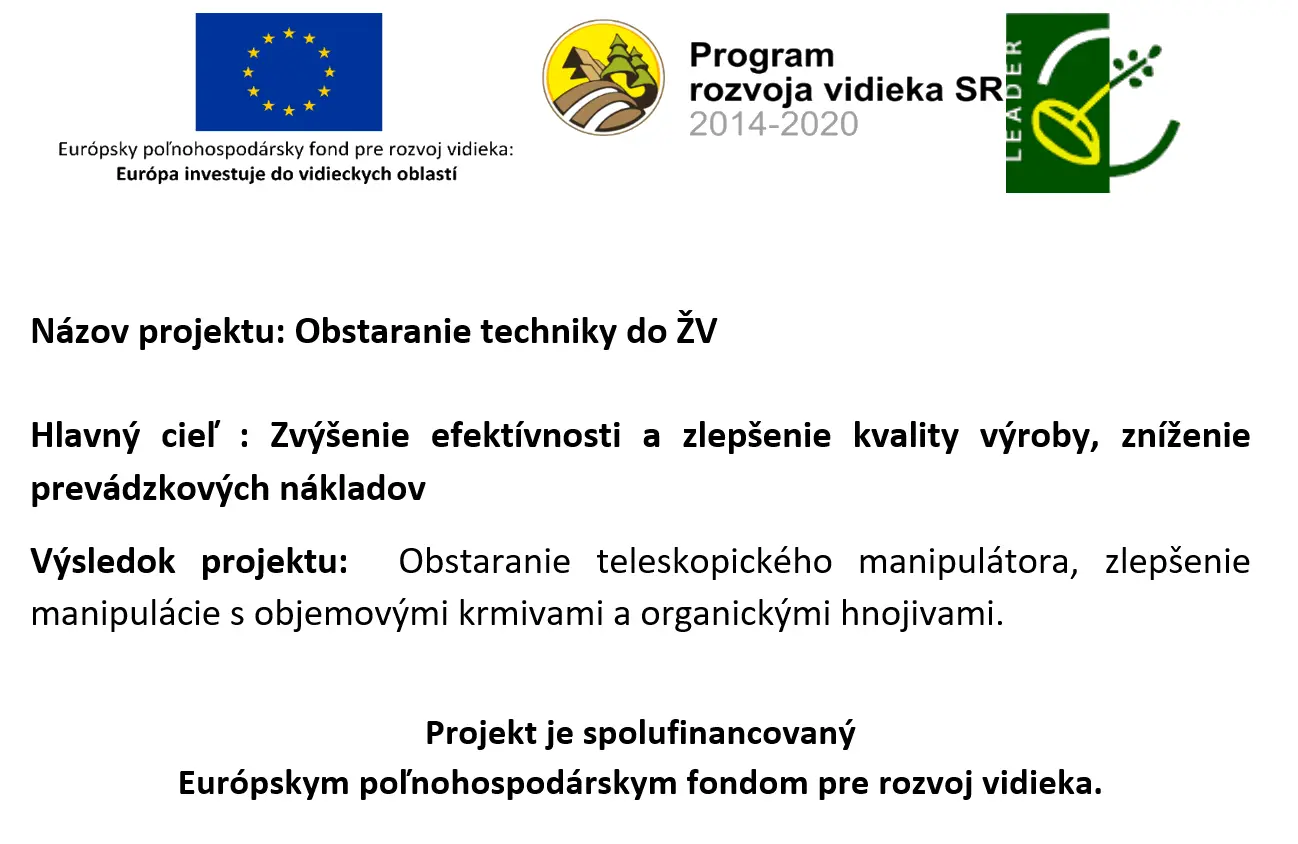 Projekt obstarania techniky do ŽV